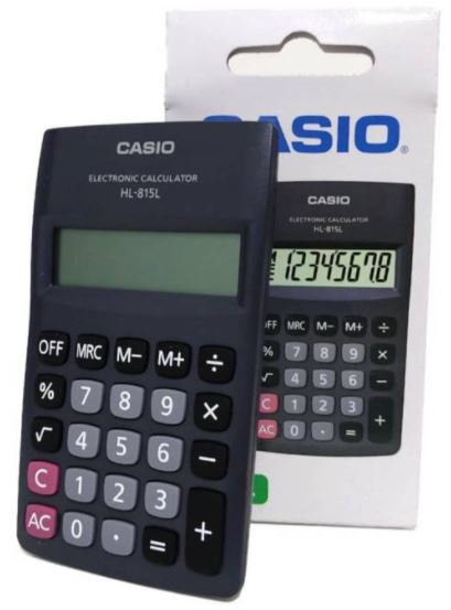 CALCULADORA, CASIO, HL-815 NEGRO