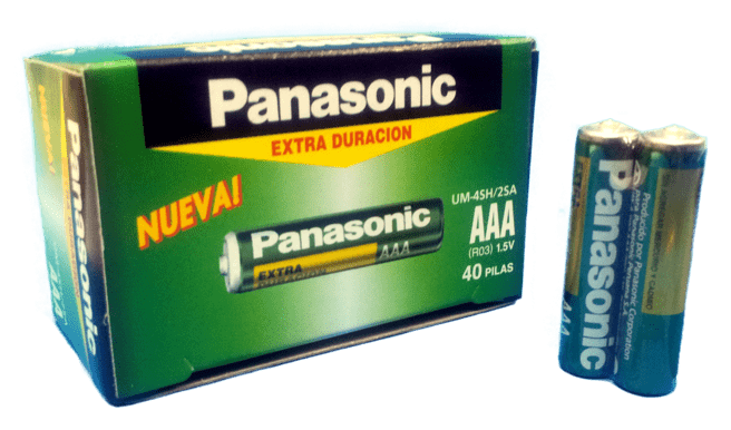 PILA CARBON, PANASONIC, AAA UM-4SH/2SA (PACK 2)