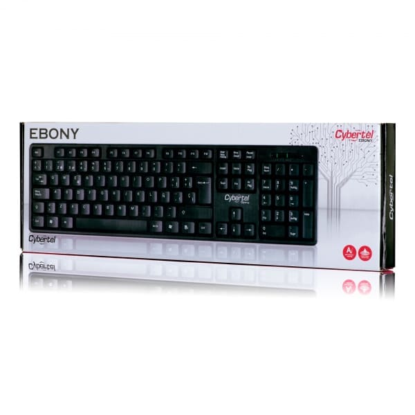 TECLADO, CYBERTEL, EBONY CYB K105