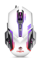 MOUSE, CYBERTEL, EXXPERT M502W WHITE GAMER 6B