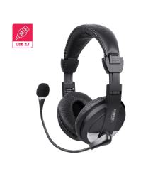 AUDIFONO, CYBERTEL, CYCLONE BLACK/SIVER H370S-U USB